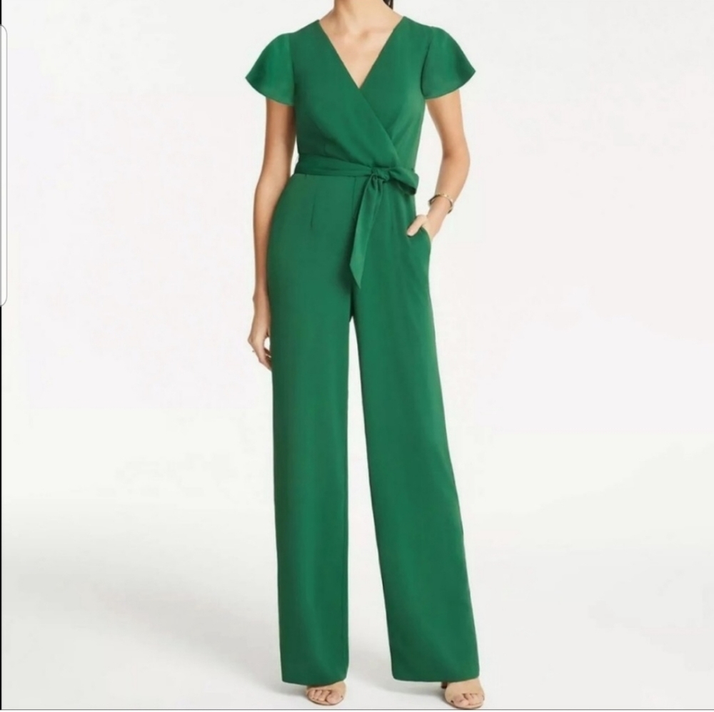 NWT Kelly Green Ann Taylor Jumpsuit